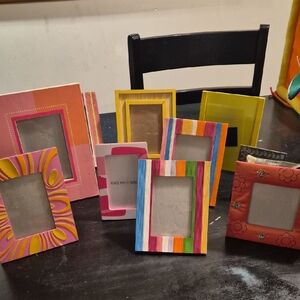 bundle of 10 4×6 colorful picture frames